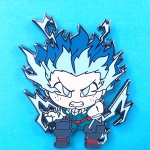 Deku anime enamel pin, my hero academia